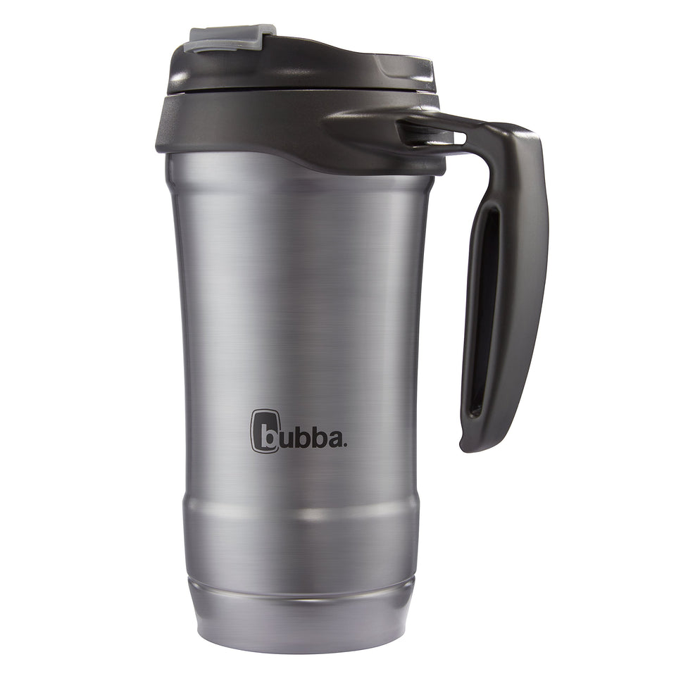 Bubba HERO travel mug with handle keeping drinks at temperature during commutes