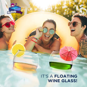 BubbleWally extended rim design reduces splash entry during gatherings