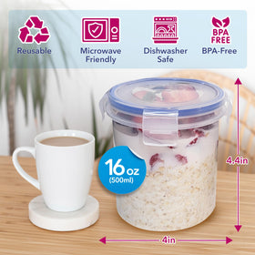 BubbleWally wide-mouth 16 oz container designed for easy filling and eating