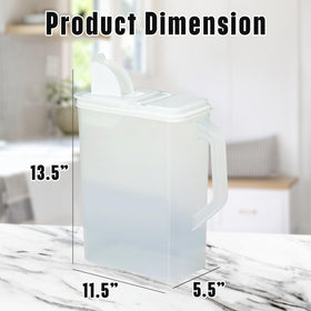 Buddeez 8-quart container fits large pantry staples like rice and oats.