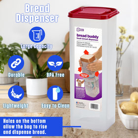 Buddeez Bread Buddy BPA-free resin protects bread safely
