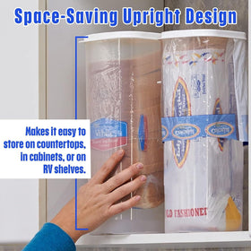 Buddeez Bread Buddy slice-by-slice dispensing in action for easy serving