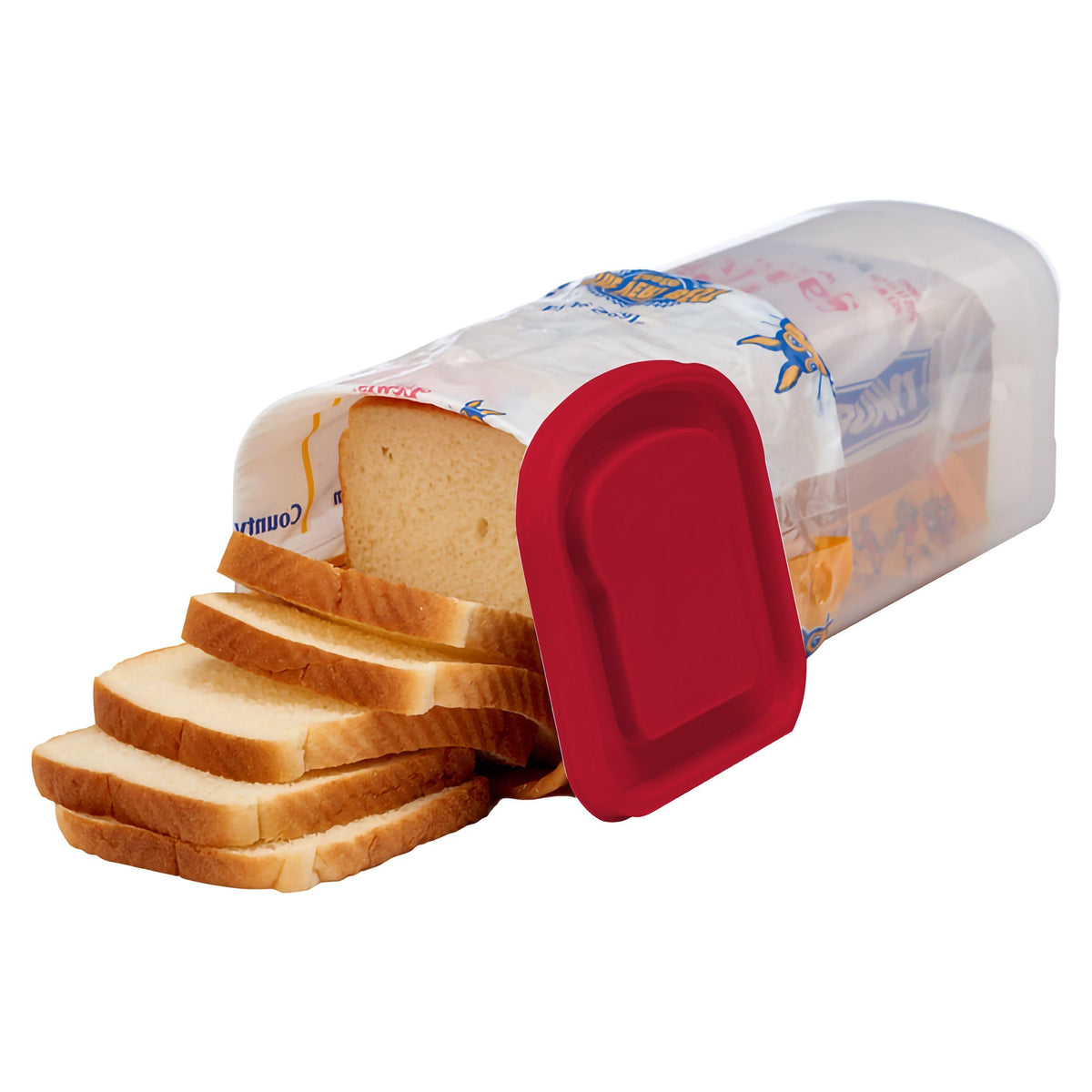 Buddeez Bread Buddy transparent-view lets you read packaging and nutrition info