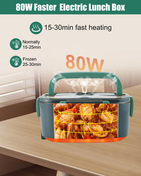 Buddew dual container lunch box showing two 1.5L portions.