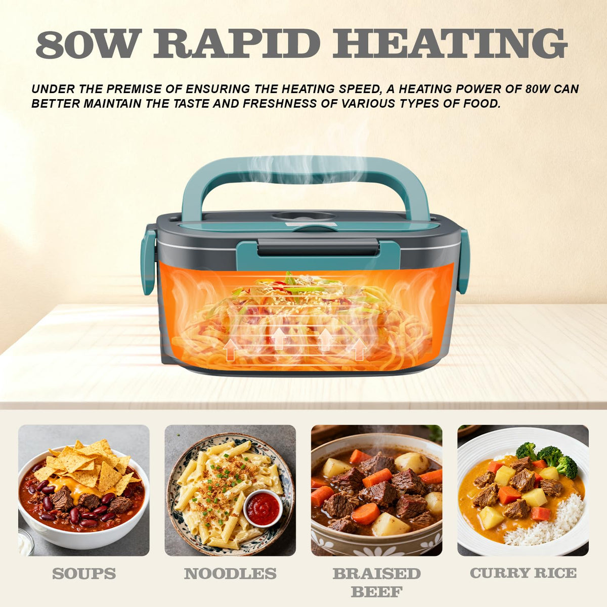 Buddew lunch box durable heating module enhances longevity during frequent use.