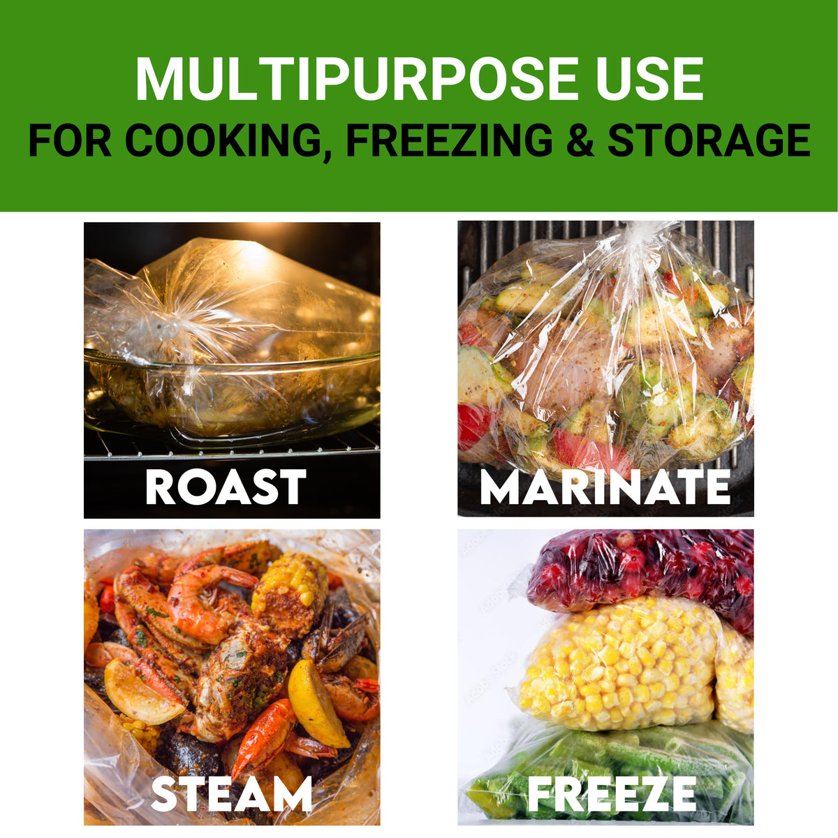 Buddy Bags Co BPA-free material ensures safe cooking.
