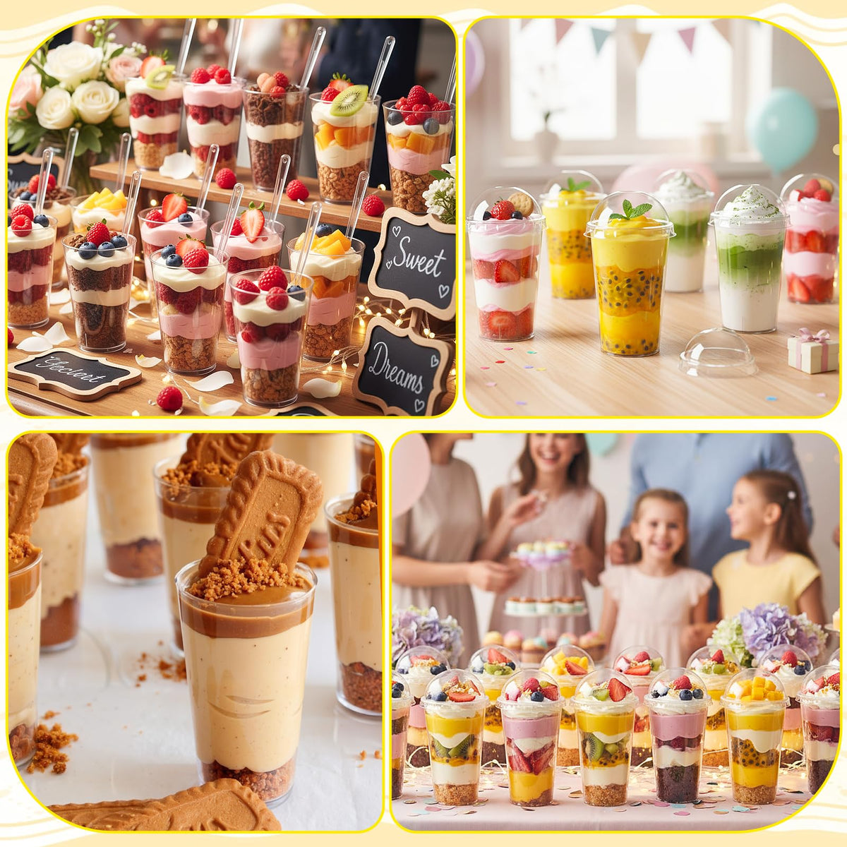 Budiwati stackable dessert cups saving space after use