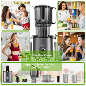 Budsom lid safety auto-stop protects during juicing