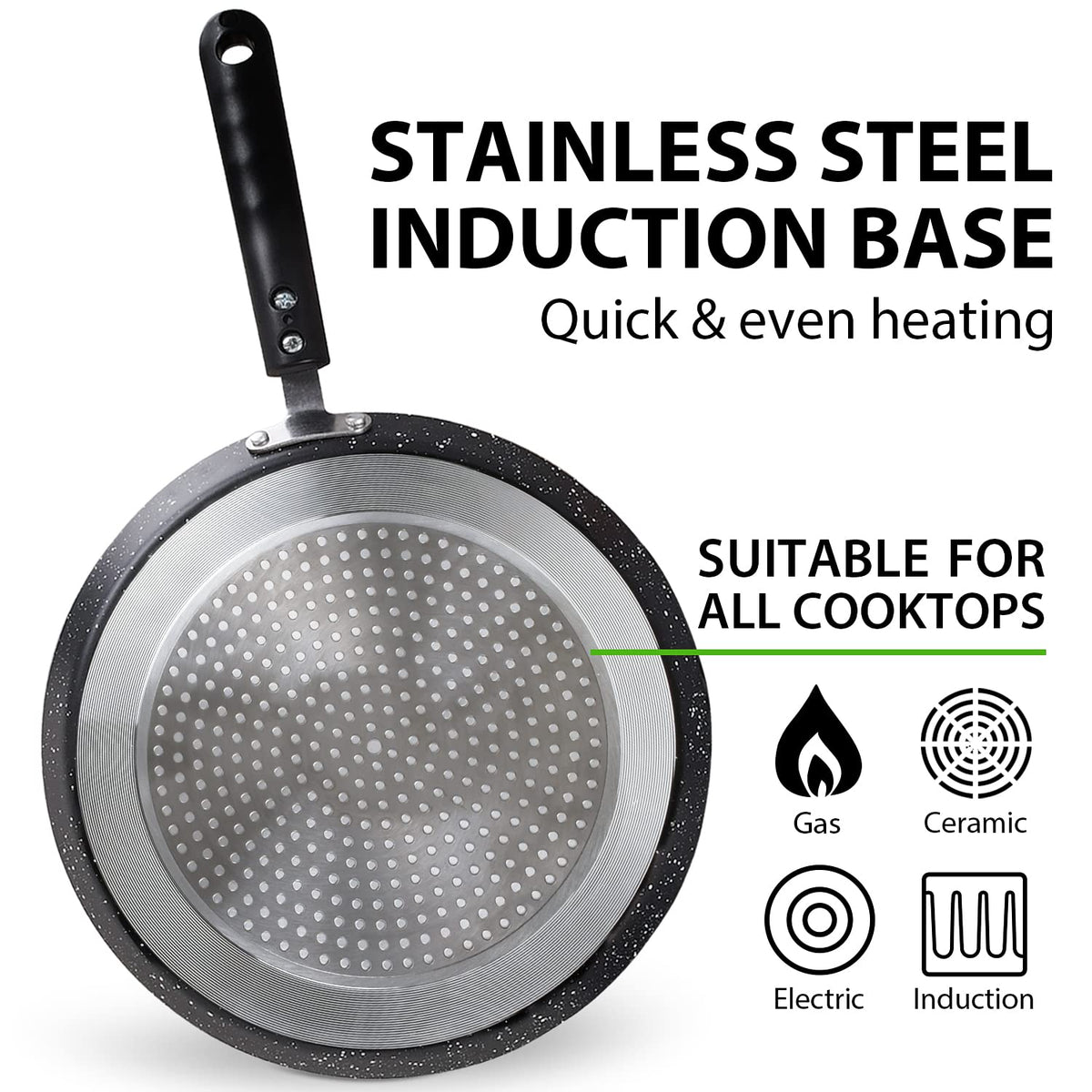 BUECMUE crepe pan spreader for precise batter distribution