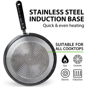BUECMUE crepe pan spreader for precise batter distribution