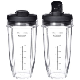 Buecmue two cups and lids compatible with Ninja and Foodi models