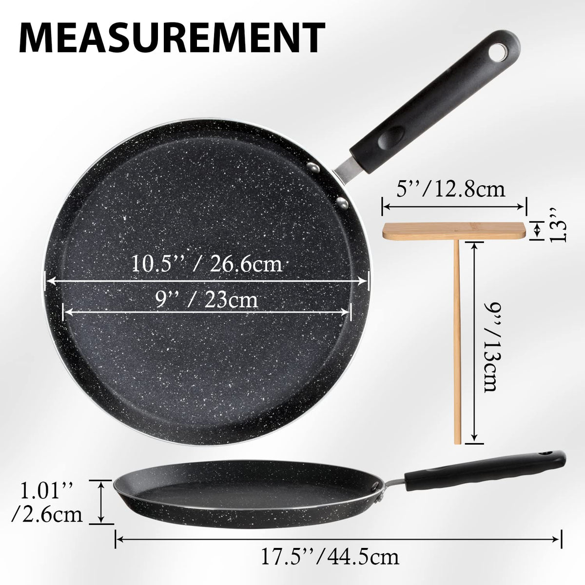 BUECMUE egg omelet pan for neat folds