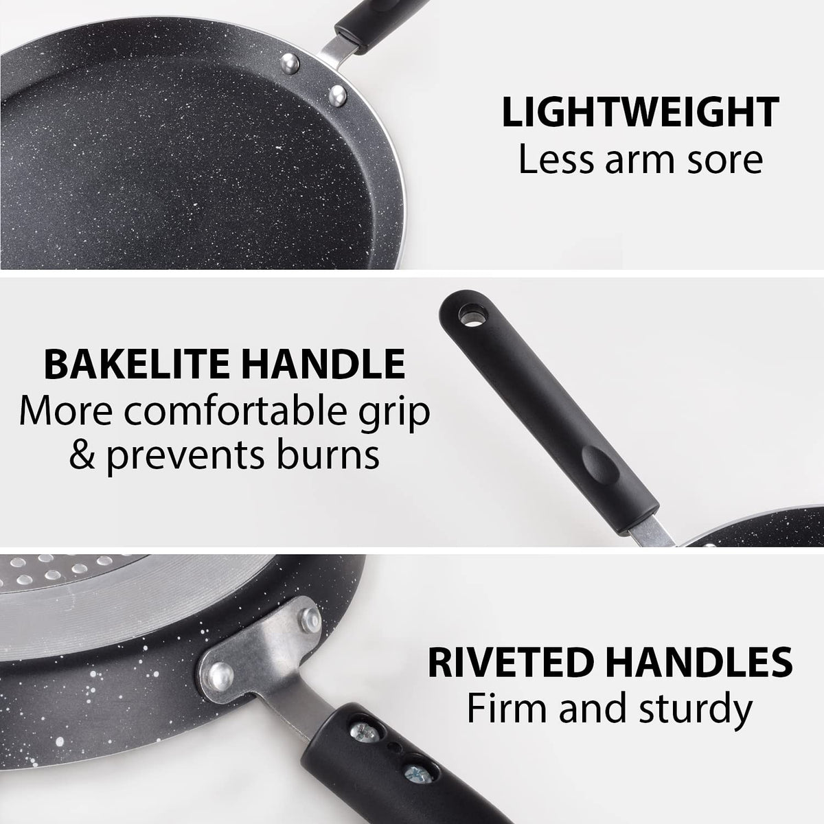 BUECMUE flat pancake pan ideal for thin crepes