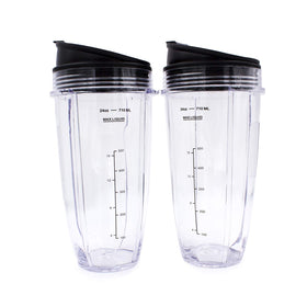 Buecmue replacement 24 oz blender cups in clear Tritan for Ninja Auto iQ