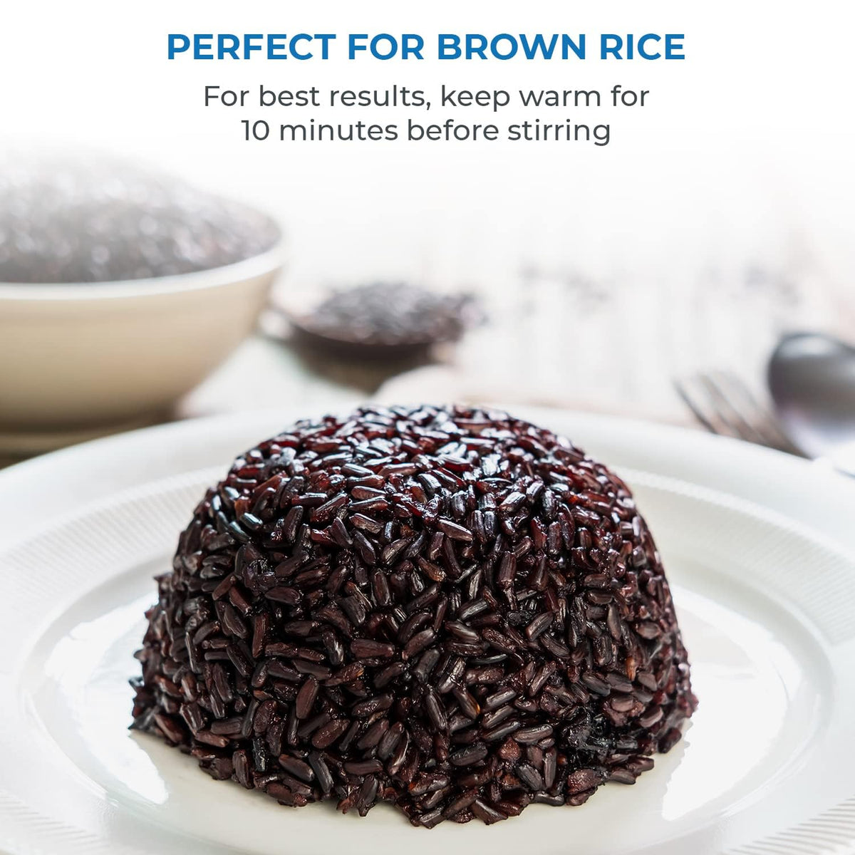 BUFFALO Classic auto warmer keeps rice ready.