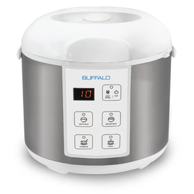 BUFFALO Classic inner pot with clad stainless steel for non-toxic cooking.