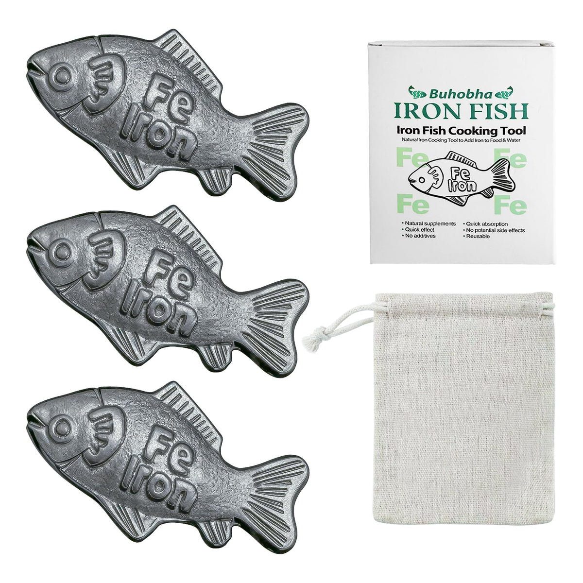 Buhobha Iron Fish boiling soup for gentle iron enrichment during meals