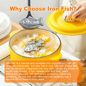 Buhobha Iron Fish in a kettle promoting easy iron fortification during cooking