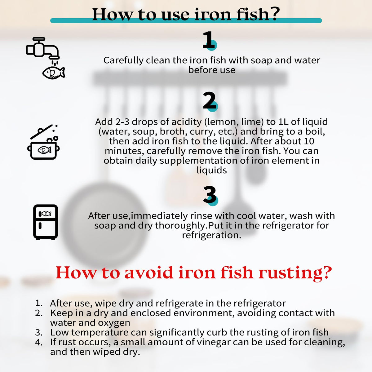 Buhobha Iron Fish iron-release action promotes daily cooking with natural iron
