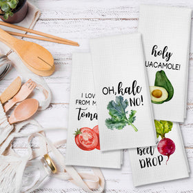 Buildinest set of 4 kitchen towels ready for everyday use