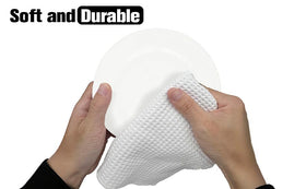 Buildinest stain-resistant towels help keep kitchen surfaces clean during meals