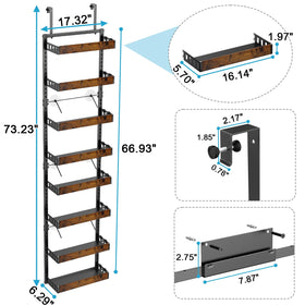 BUKFEN heavy-duty metal structure ensures sturdy kitchen organization.