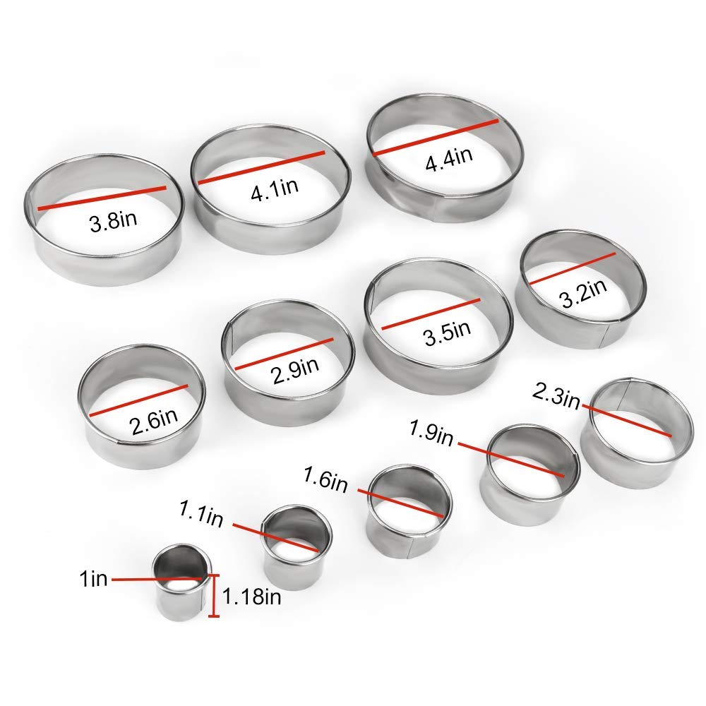 Bukuwa 18/8 stainless steel cutters are durable and rust-resistant