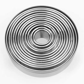 Bukuwa graduated circle cutters range from 4.4 inches to 1 inch for precise portions