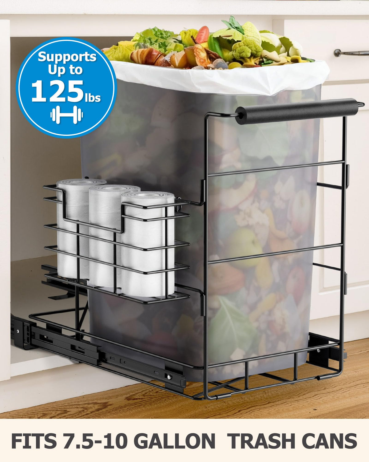Bulado space-saving design fits in small kitchens while keeping waste accessible