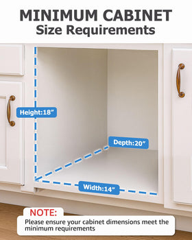 Bulado trash bag holder front access keeps liners visible for easy changes