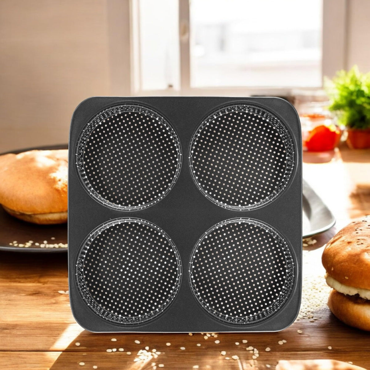BuleVina non-stick carbon steel pan with durable surface.