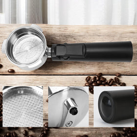 BuleVina portafilter with even-water distribution focus for consistent extractions.