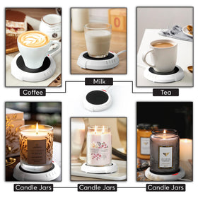 Bulk Paradise warmer plate features felt bottom feet for stable placement.
