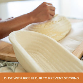 Bulka 750g capacity ideal for sourdough and focaccia proofs.