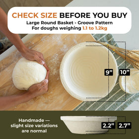 Bulka banneton promotes even crust development for golden-brown results