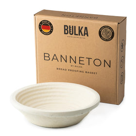 Bulka banneton round 9-inch groove guides dough for an even loaf