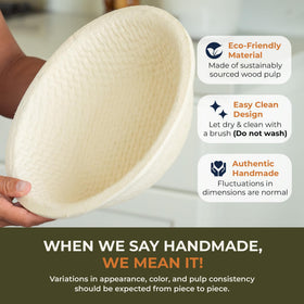 Bulka non-stick surface eases removal and quick clean-up after baking.