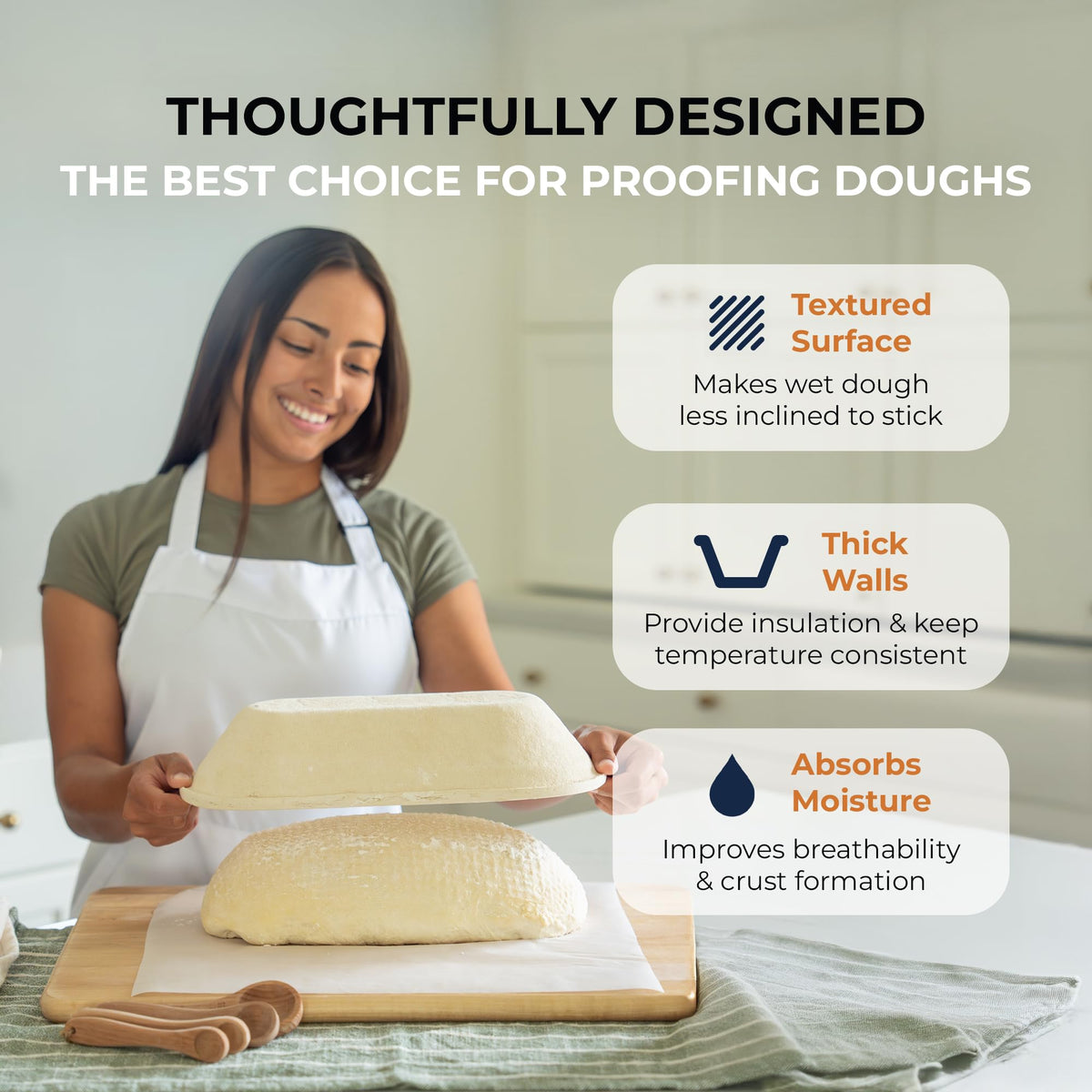 Bulka eco-friendly wood pulp banneton highlights sustainable baking