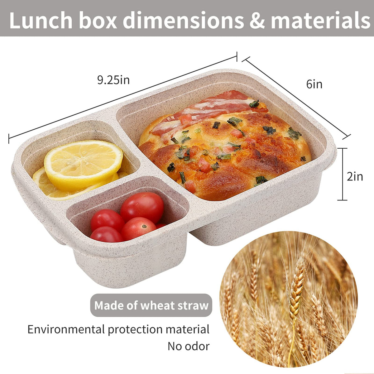Buluker 3-compartment layout highlights portion control for varied meals.