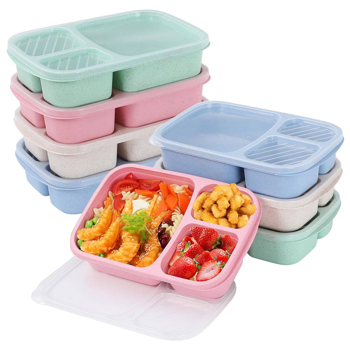 Buluker Bento 8-pack front view shows compact meal storage for on-the-go lunches.