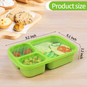 Buluker wheat straw lunch box lid and container for lightweight durability.