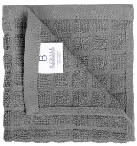 Bumble Dish Cloths gray color ready for daily dish drying and cleanup in the kitchen.
