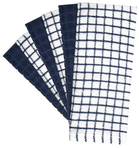 Bumble Towels 100% cotton towel absorbs spills efficiently for everyday kitchen use.