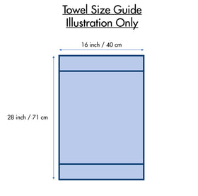 Bumble Kitchen Towels hanging loop keeps towels within easy reach.