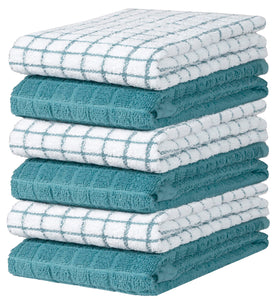 Bumble Kitchen Towels six-pack in soft, highly absorbent cotton for daily use.