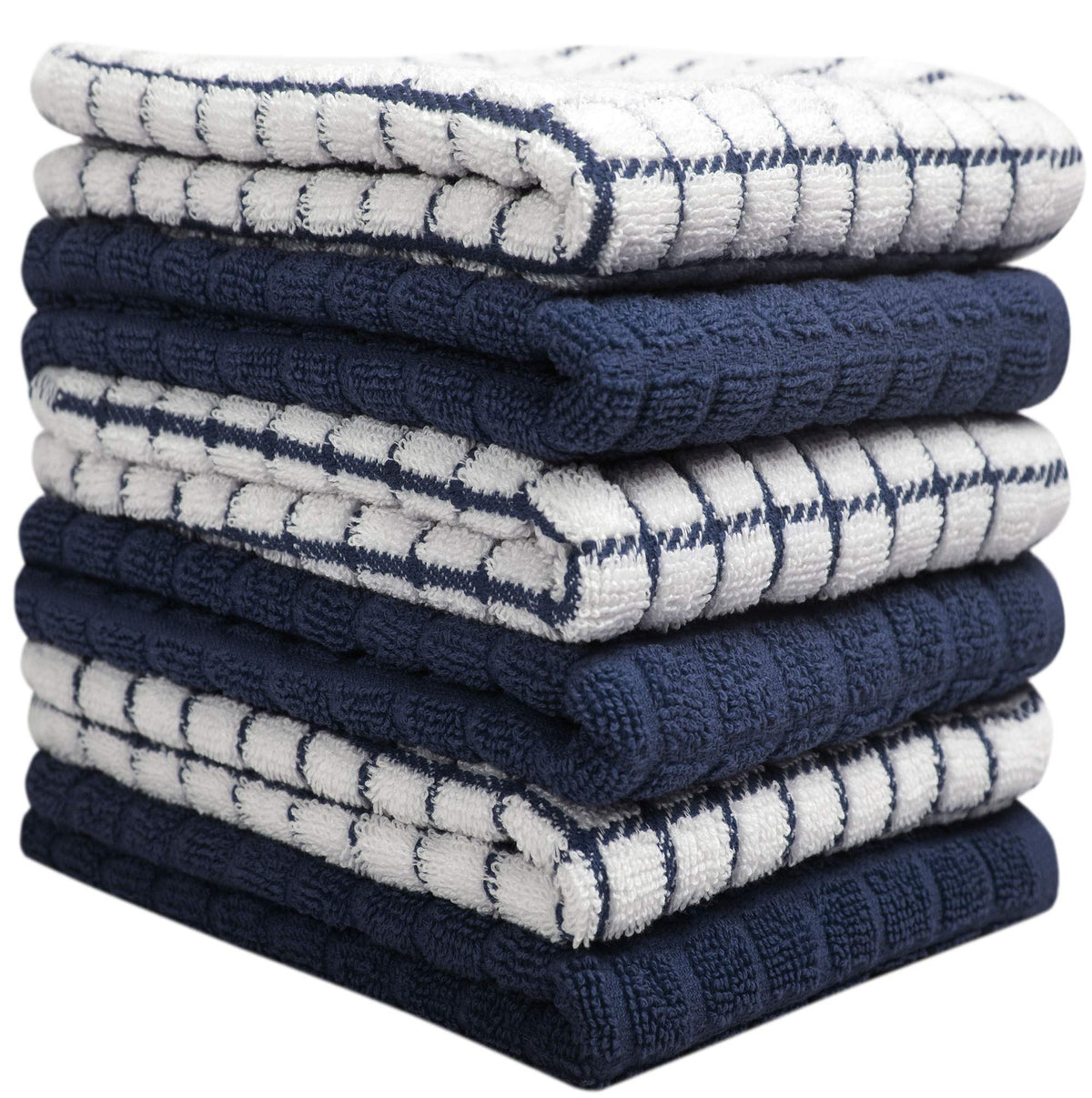 Six-pack Bumble Towels provides durable towels for everyday kitchen tasks.