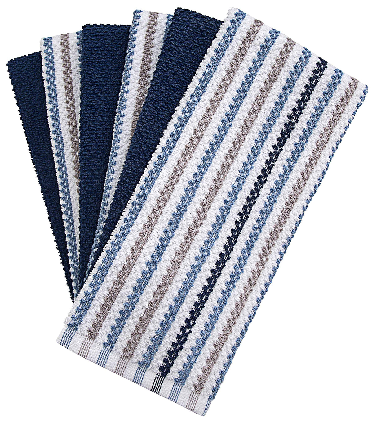 Bumble Towels 430gsm absorbent tea towels in blue, durable for everyday use.
