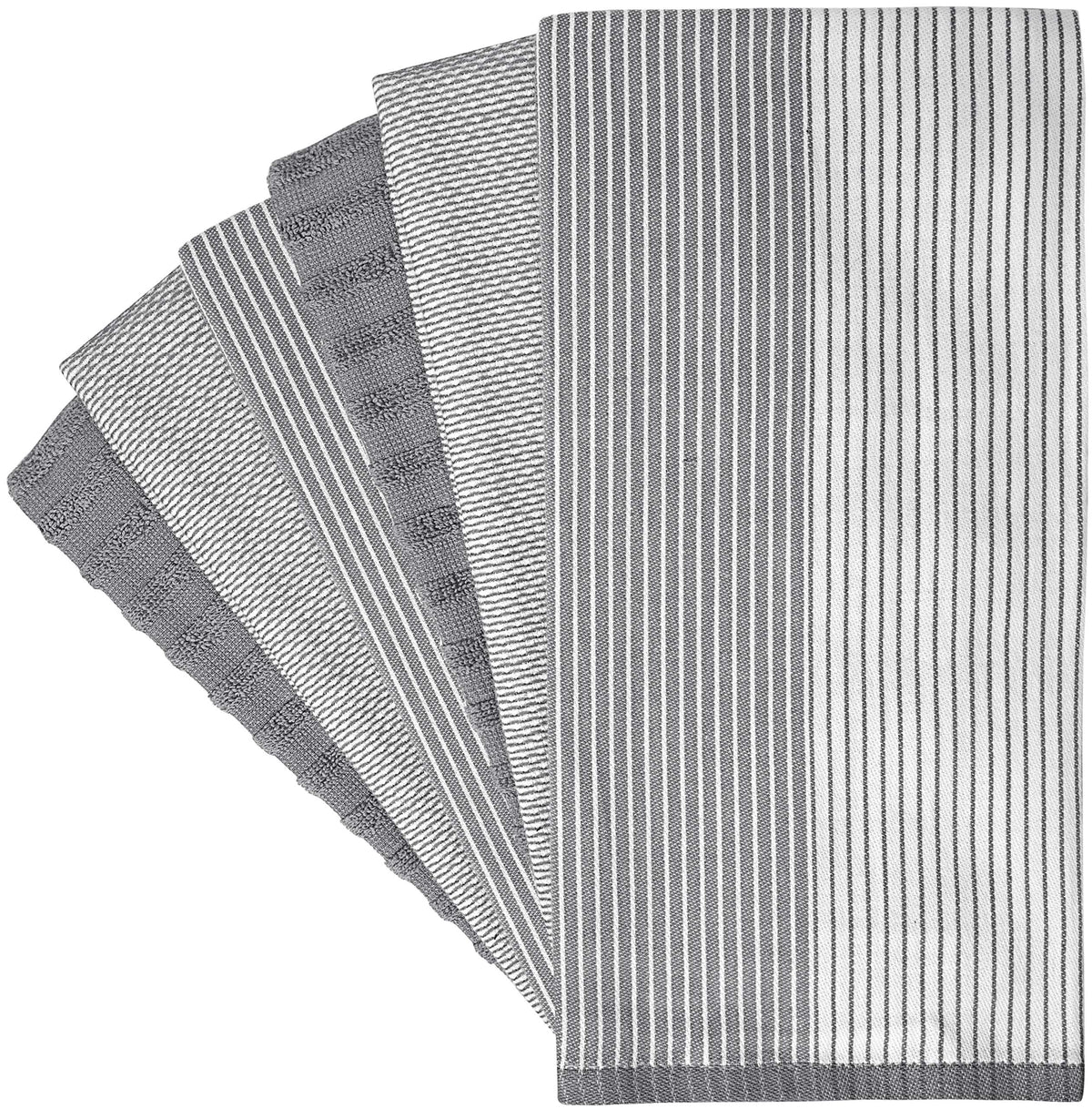 Bumble Towels 6-pack display highlights varied textures for versatile kitchen tasks