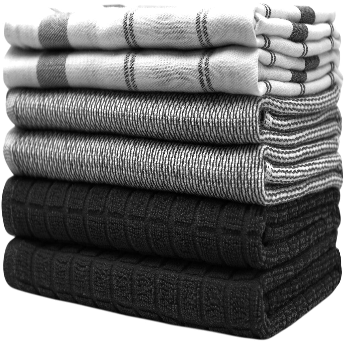 Bumble Towels black-check-pattern adds stylish durability to kitchens