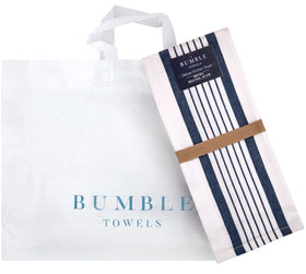 Bumble Towels countertop cleaning and dish drying with premium softness